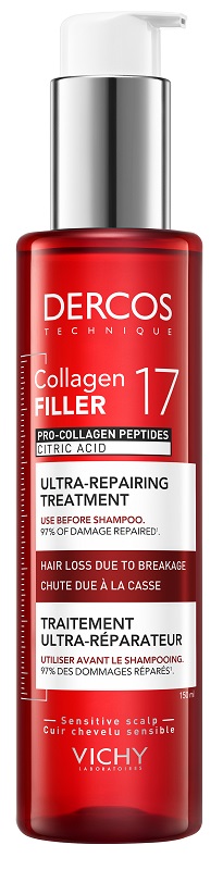 DERCOS COLLAGEN 17 FILLER TRATTAMENTO PRE SHAMPOO 150 ML - Farmapre