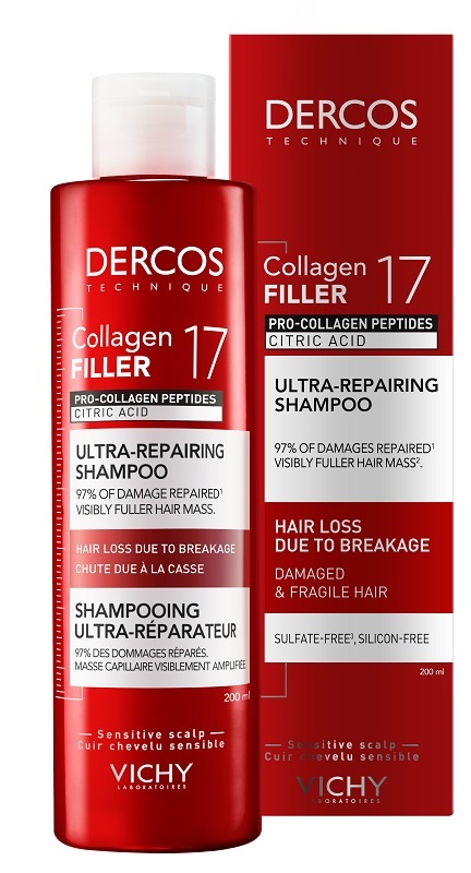 DERCOS COLLAGEN 17 FILLER SHAMPOO 200 ML - Farmapre