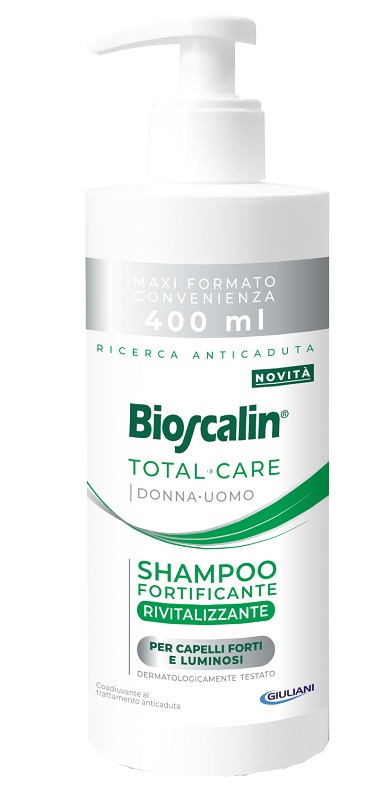 BIOSCALIN TOTAL CARE SHAMPOO FORTIFICANTE RIVITALIZZANTE 400 ML - Farmapre