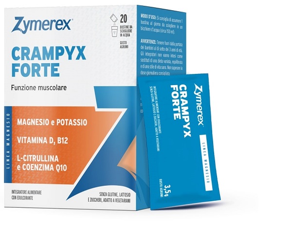 ZYMEREX CRAMPYX FORTE 20 BUSTINE DA 3,5 G GUSTO AGRUMI CON EDULCORANTE SENZA ZUCCHERI SENZA GLUTINE SENZA LATTOSIO - Farmapre