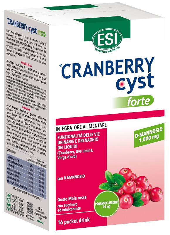 ESI CRANBERRY CYST FORTE 16 POCKET DRINK - Farmapre