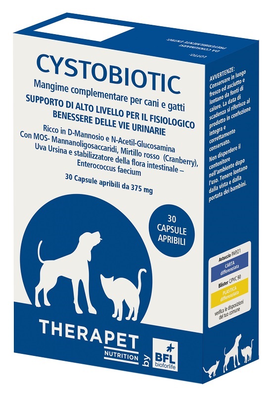 CYSTOBIOTIC THERAPET 30 CAPSULE - Farmapre