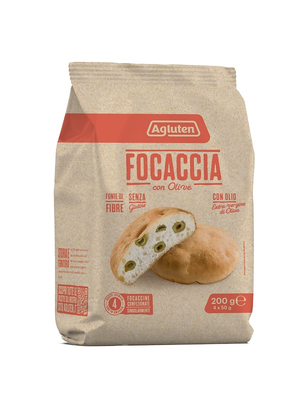 AGLUTEN FOCACCIA OLIVE 200 G - Farmapre