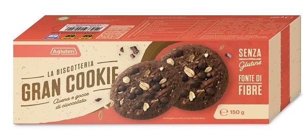 AGLUTEN GRAN COOKIE AVENA GOCCE DI CIOCCOLATO 150 G - Farmapre
