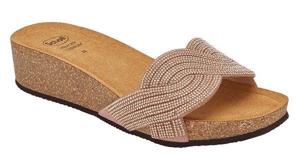 CALZATURA VEGAS LOW MICROFIBRE+STRASS W ROSE GOLD 38 - Farmapre