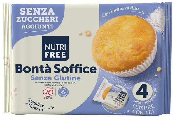 NUTRIFREE BONTA' SOFFICE SENZA ZUCCHERI AGGIUNTI 4 PEZZI DA 35 G - Farmapre
