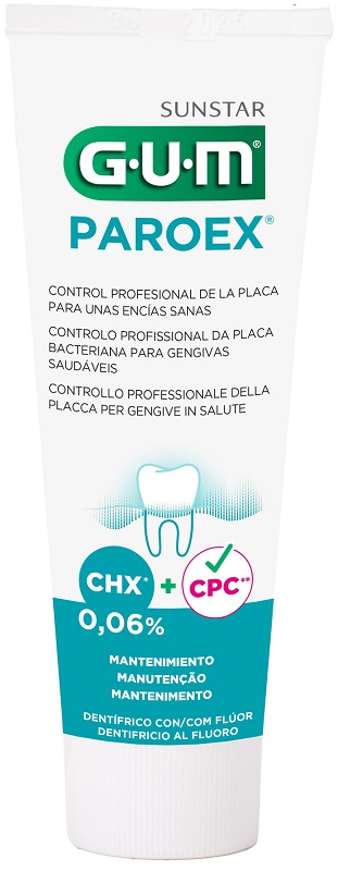 GUM PAROEX 0,06 CHX DENTIFRICIO AL FLUORO 75 ML - Farmapre