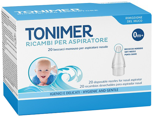 RICAMBI ASPIRATORE NASALE TONIMER 20 PEZZI - Farmapre