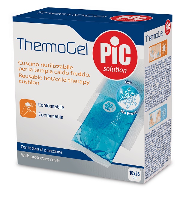CUSCINO THERMOGEL 10X26 CM TERAPIA CALDO FREDDO CON FODERA ITC - Farmapre