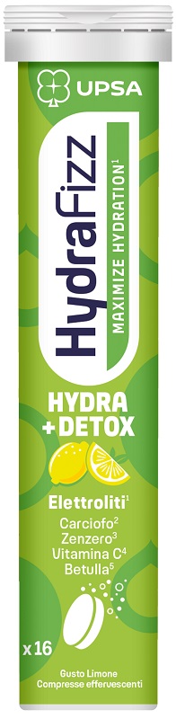 UPSA HYDRAFIZZ DETOX MAXIMIZE HYDRATION 16 COMPRESSE EFFERVESCENTI - Farmapre