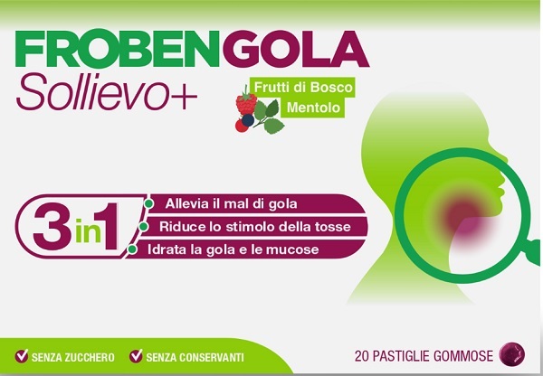 FROBENGOLA SOLLIEVO+ 20 PASTIGLIE - Farmapre