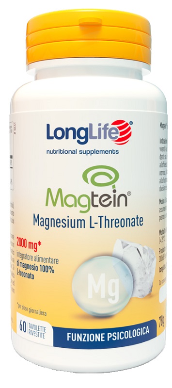 LONGLIFE MAGTEIN MAGNESIO L-THREONATO 60 TAVOLETTE RIVESTITE - Farmapre