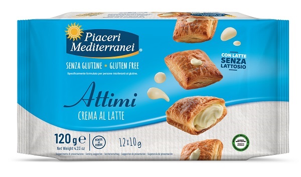 PIACERI MEDITERRANEI ATTIMI CREMA AL LATTE 12 PEZZI DA 10 G - Farmapre