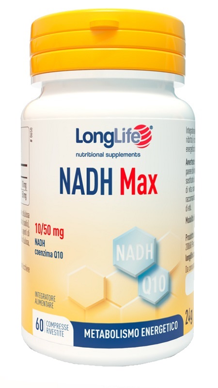 LONGLIFE NADH MAX 60 COMPRESSE RIVESTITE - Farmapre