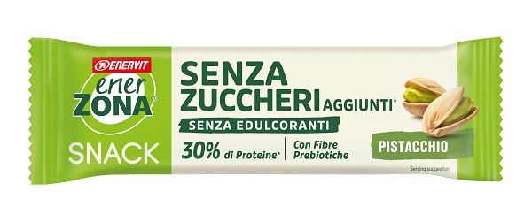 ENERZONA SNACK PISTACCHIO COPERTURA BIANCA AL LATTE SENZA ZUCCHERI AGGIUNTI 27 G - Farmapre