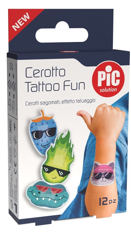 PIC SOLUTION CEROTTO TATTOO FUN 12 PEZZI - Farmapre
