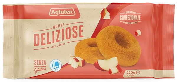 AGLUTEN NUOVE DELIZIOSE 4 PEZZI DA 55 G - Farmapre