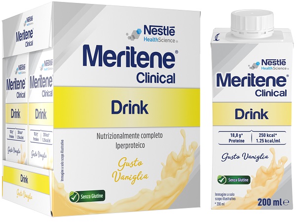 MERITENE CLINICAL DRINK VANIGLIA 4 BOTTIGLIE DA 200 ML - Farmapre