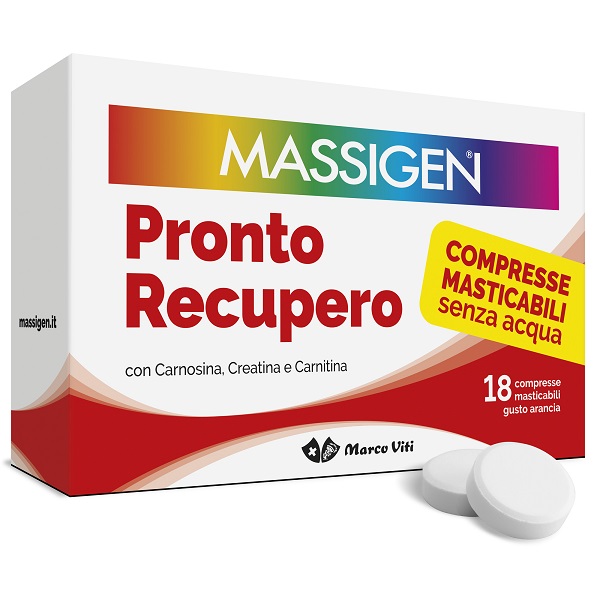 MASSIGEN PRONTO RECUPERO 18 COMPRESSE MASTICABILI - Farmapre
