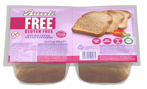 BAULI FREE PAN BAULETTO GRANO SARACENO 350 G - Farmapre