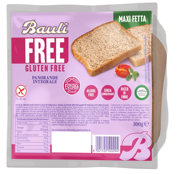 BAULI FREE PANGRANDE INTEGRALE 300 G - Farmapre