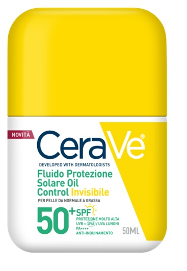 CERAVE FLUIDO PROTEZIONE SOLARE OIL CONTROL INVISIBILE SPF50+ 50 ML - Farmapre
