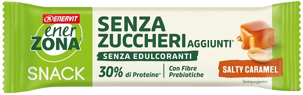 ENERZONA SNACK SALTY CARAMEL RICOPERTA DI CACAO CON LATTE 33G - Farmapre