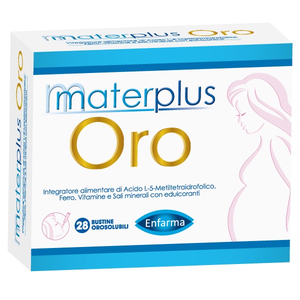 MATERPLUS ORO 28 BUSTINE OROSOLUBILI DA 1,8 G CON EDULCORANTI - Farmapre