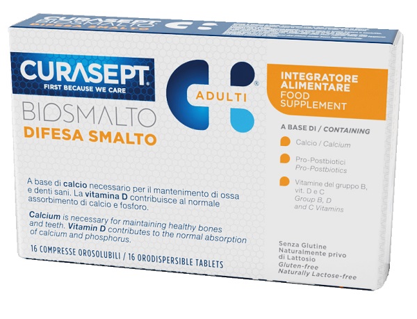 CURASEPT BIOSMALTO DIFESA SMALTO ADULTI 16 COMPRESSE OROSOLUBILI - Farmapre