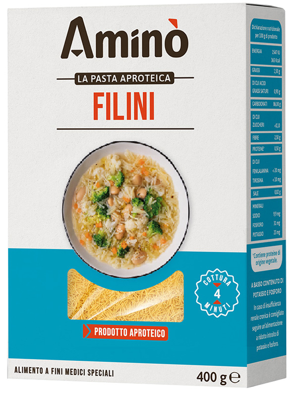 AMINO' PASTA APROTEICA FILINI 400 G - Farmapre