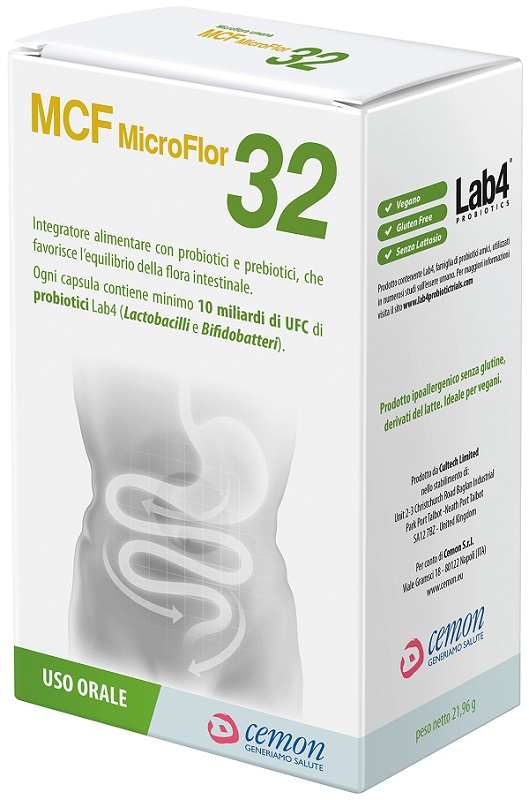 MCF MICROFLOR 32 60 CAPSULE VEGETALI - Farmapre