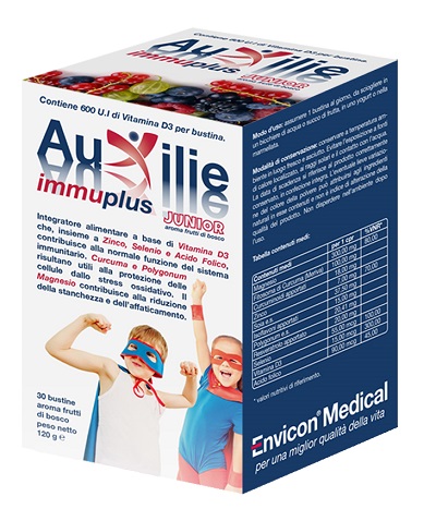 AUXILIE IMMUPLUS JUNIOR SOLUBILE 30 STICK PACK - Farmapre