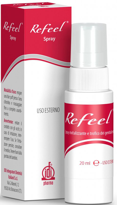 REFEEL SPRAY RIVITALIZZANTE E TROFICO DEI GENITALI ESTERNI FEMMINILI 20 ML - Farmapre
