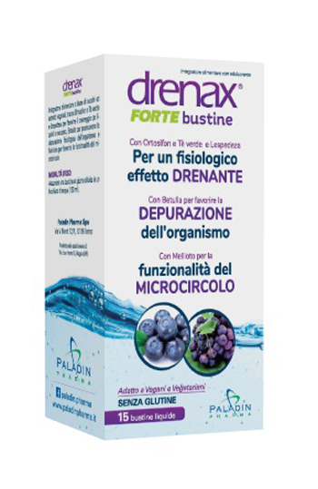 DRENAX FORTE MIRTILLO E UVA 15 BUSTINE - Farmapre