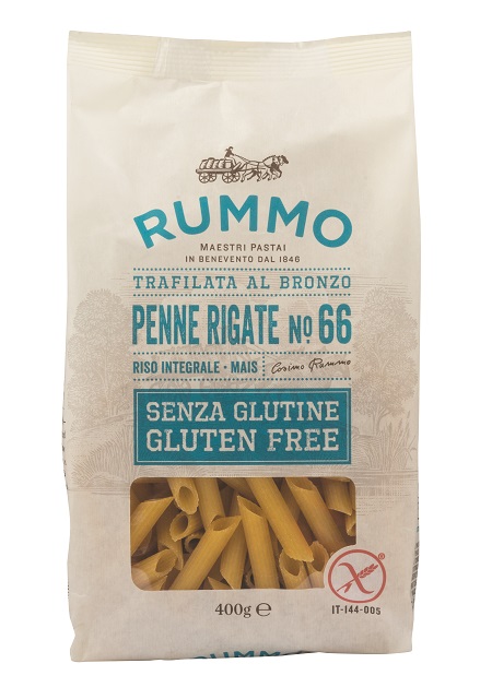 RUMMO PENNE RIGATE N66 DI RISO INTEGRALE E MAIS 400 G - Farmapre