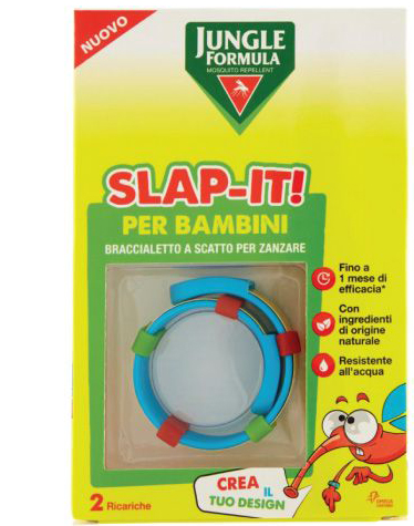 JUNGLE FORMULA SLAP-IT BRACCIALETTO ANTI-ZANZARE PER BAMBINI+ 2 RICARICHE - Farmapre