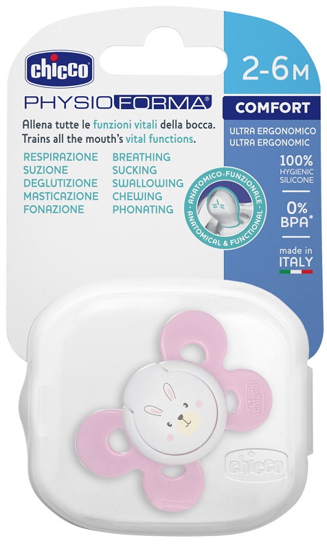 CHICCO SUCCHIETTO COMFORT GIRL IN SILICONE 2-6 MESI 1 PEZZO - Farmapre
