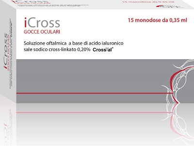 ICROSS SOLUZIONE OFTALMICA ACIDO IALURONICO CROSS-LINKATO 0,2% 15 MONODOSI DA 0,35 ML - Farmapre