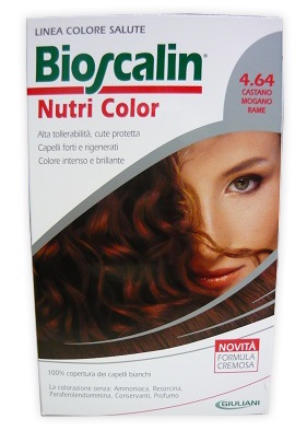 BIOSCALIN NUTRI COLOR 4,64 CASTANO MOGANO RAME 124 ML - Farmapre