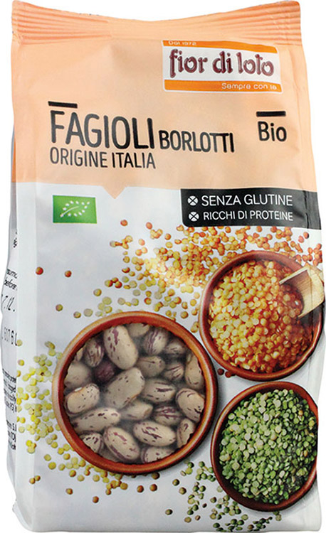 FAGIOLI BORLOTTI ITALIA SENZA GLUTINE BIO 400 G - Farmapre