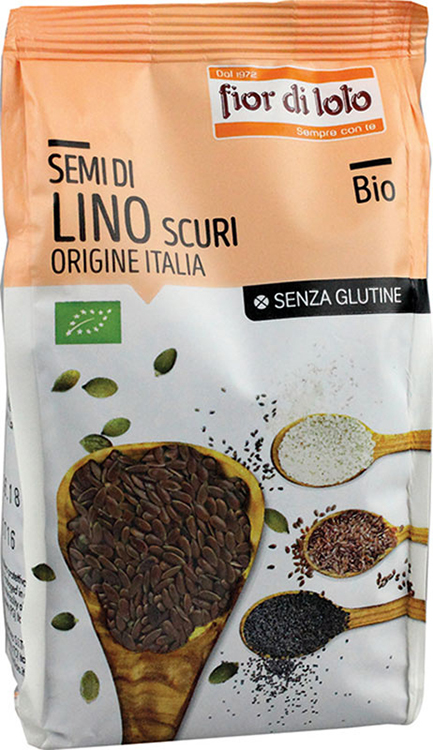 SEMI DI LINO SCURI ITALIA SENZA GLUTINE BIO 400 G - Farmapre