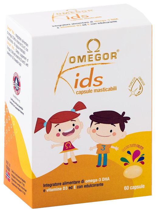 OMEGOR KIDS 60 CAPSULE MASTICABILI - Farmapre