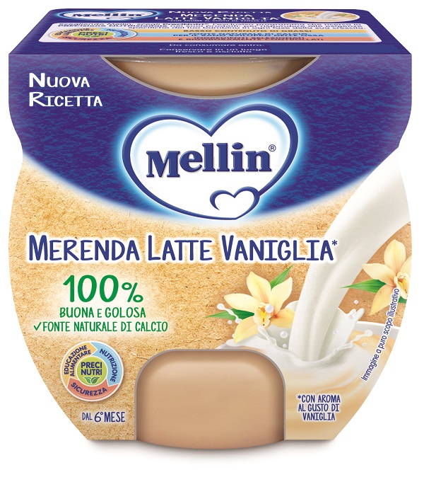 MELLIN MERENDA LATTE VANIGLIA 2 X 100 G - Farmapre