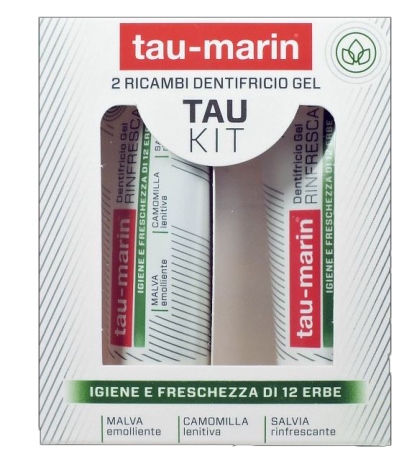 TAU MARIN DENTIFRICIO RINFRESCANTE RICARICA TAU KIT 2X20ML - Farmapre