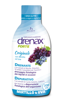 DRENAX FORTE ORIGINALE CON MIRTILLO E UVA 300 ML - Farmapre