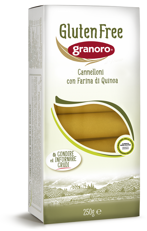 GLUTEN FREE GRANORO CANNELLONI CON QUINOA 250 G - Farmapre