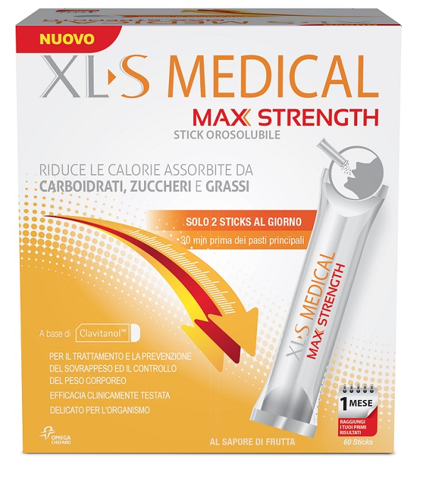 XLS MEDICAL MAX STRENGTH 60 STICK OROSOLUBILI - Farmapre