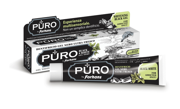 DENTIFRICIO FORHANS GEL BLACK4WHITE - Farmapre