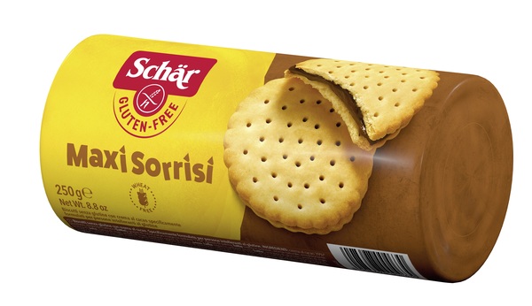 SCHAR MAXI SORRISI BISCOTTI CON CREMA AL CACAO 250 G - Farmapre