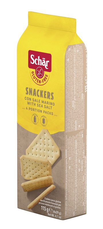 SCHAR SNACKERS CRACKERS CON SALE MARINO SENZA LATTOSIO 4 PORZIONI DA 29 G - Farmapre